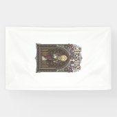 Jezus Gebrandschilderd Glas Jezus Gebrandschilderd Spandoek (Horizontaal)