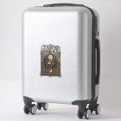 Jezus Gebrandschilderd Glas Jezus Gebrandschilderd Sticker (Koffer)