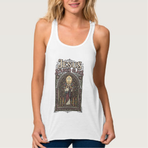 Jezus Gebrandschilderd Glas Jezus Gebrandschilderd Tanktop