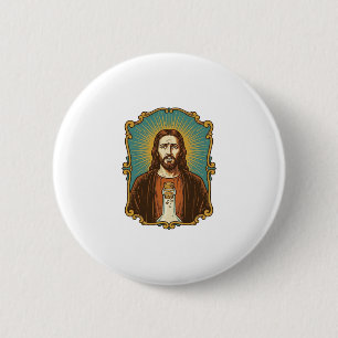 Jezus Gebroken Wijnkurk Vast in Fles Sommelier De Ronde Button 5,7 Cm