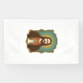Jezus Gebroken Wijnkurk Vast in Fles Sommelier De Spandoek (Horizontaal)