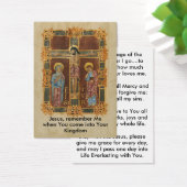 Jezus gedenkt mijn gebedskaart visitekaartje (Bureau)