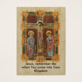 Jezus gedenkt mijn gebedskaart visitekaartje (Voorkant)