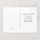 Jezus geeft erom. 1 Petrus 5:7 (KJV) - Ocean Blue  Uitnodiging Briefkaart (Achterkant)