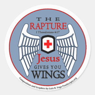 Jezus geeft je bekers - verkrachting ronde sticker