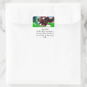 Jezus geeft liefde en kracht, vierkante sticker (Tas)