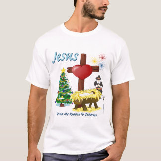 Jezus geeft me reden om shirt te vieren (2 kanten)