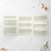 Jezus geeft Novena katholiek gebed over Drieluik Kaart (Binnen)