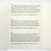 Jezus geeft Novena katholiek gebed over Drieluik Kaart (Binnenkant midden)