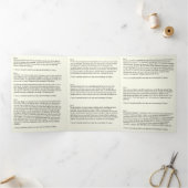 Jezus geeft Novena katholiek gebed over Drieluik Kaart (Binnen)