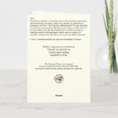 Jezus geeft Novena katholiek gebed over Kaart (Achterkant)