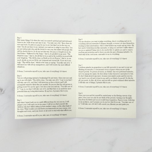 Jezus geeft Novena katholiek gebed over Kaart (Binnen)