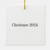 Jezus geëtste kunst kerst ornament (Achterkant)