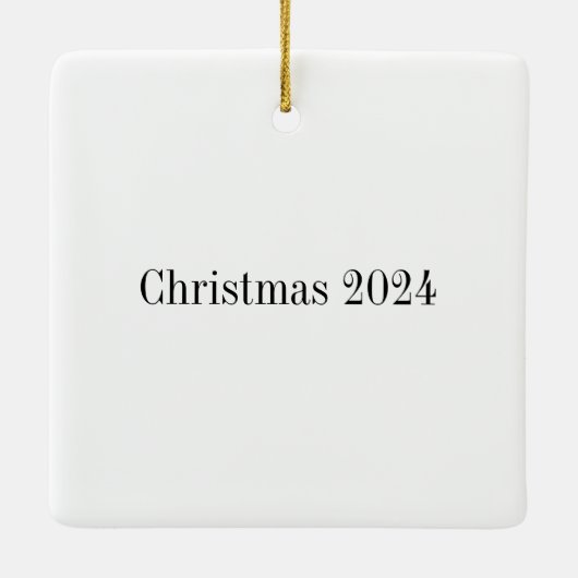 Jezus geëtste kunst kerst ornament (Achterkant)