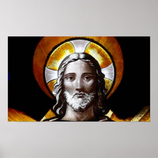 Jezus (gekleurd glas)/Poster Poster (Voorkant)