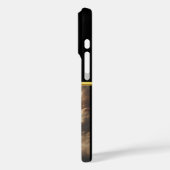 Jezus gekruisigd boven reflecterende blauwe watere Case-Mate iPhone case (Achterkant / Links)