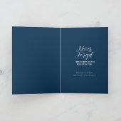 Jezus Gekruisigde Gezegende Pasen Kaart Blauw (Binnen)