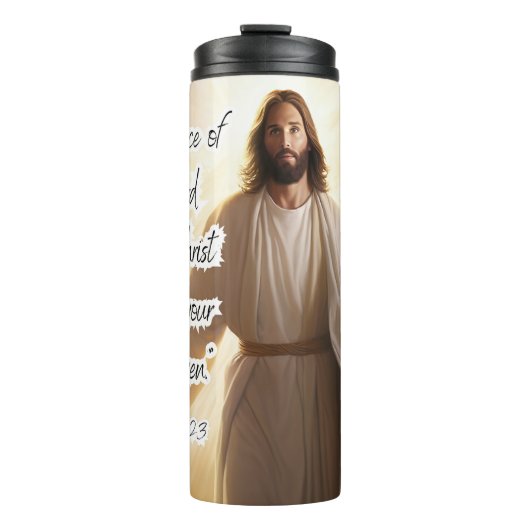 Jezus: Genade, Geest, Filippenzen Zegen Thermosbeker (Voorkant)