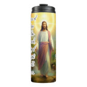 Jezus: Genade, Liefde, Goddelijke gemeenschap Thermosbeker (Voorkant)