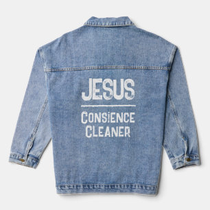 Jezus geneest Gewetensreiniger Christelijk Geloof Denim Jacket
