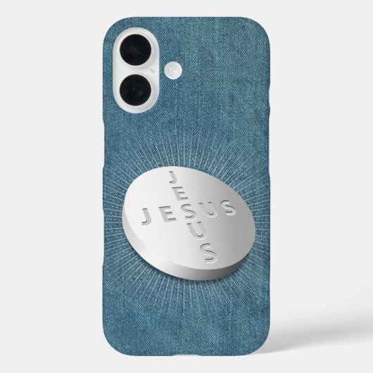 Jezus geneest pil Christelijk religieus geloof Den Case-Mate iPhone Case (Achterkant)