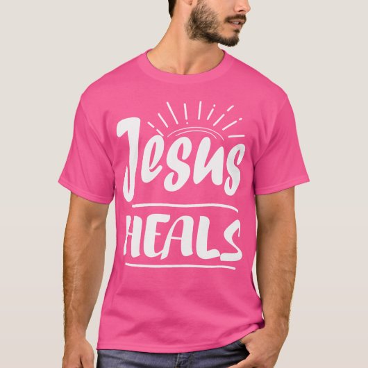Jezus geneest voor christenen t-shirt (Voorkant)