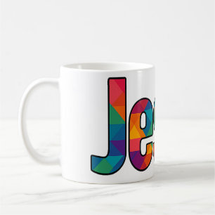 "Jezus" geometrisch ontwerp Koffiemok