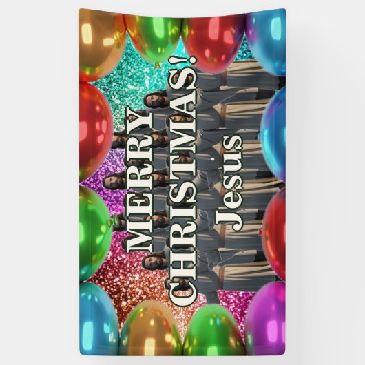 Jezus Gepersonaliseerde karakter verjaardag banner (Verticaal)