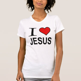 Jezus geschenken Ik hou van Jesus logo op shirt