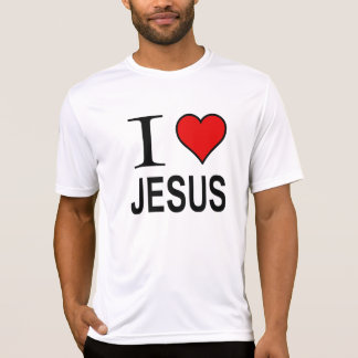 Jezus geschenken Ik hou van Jezus Logo T-shirt