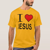 Jezus geschenken Ik hou van Jezus Logo T-shirt (Voorkant)