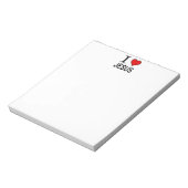 Jezus geschenken Ik hou van Jezus Notitieblok (Linkerzijde)