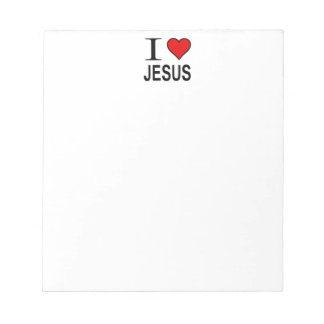 Jezus geschenken Ik hou van Jezus Notitieblok