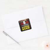 Jezus Gift, Christelijk Gift, Jezus is mijn superh Vierkante Sticker (Envelop)