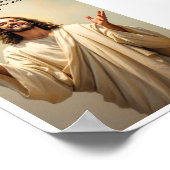 Jezus glimlachend ben ik de Weg van de Waarheid en Poster (Hoek)