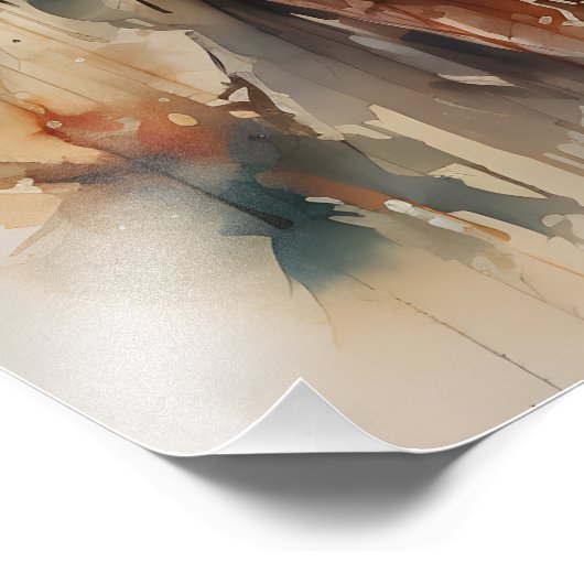 Jezus glimlacht foto foto afdruk (Hoek)