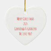 Jezus glimlacht naar mijn geloof Gepersonaliseerd  Keramisch Ornament (Achterkant)