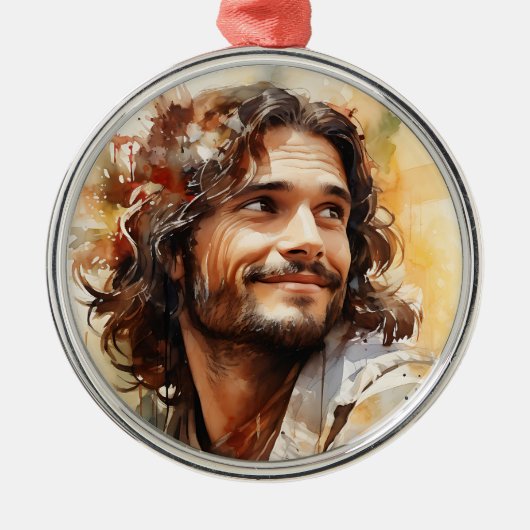 Jezus glimlacht Ornament (Voorkant)