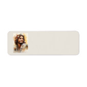 Jezus glimlachte Adresetiketten Etiket (Voorkant)