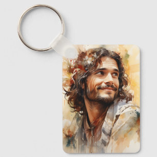 Jezus glimlachte Sleutelhanger