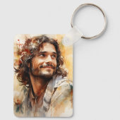 Jezus glimlachte Sleutelhanger (Achterkant)