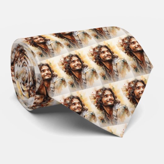 Jezus glimlachte Stropdas (Opgerold)