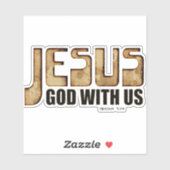 Jezus God met ons Sticker (Vel)