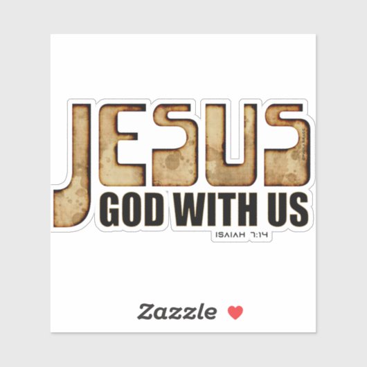 Jezus God met ons Sticker (Vel)