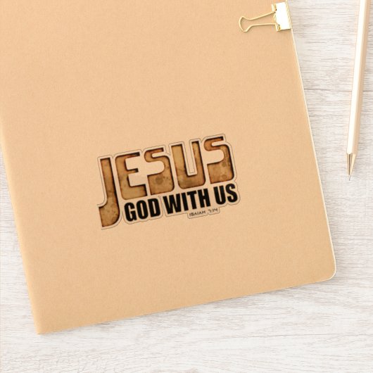 Jezus God met ons Sticker (Notitieboek)