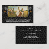Jezus god religieus visitekaartje design (Voorkant / Achterkant)