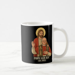 Jezus God zegene Paus Leo XIV Koffiemok