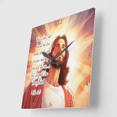 Jezus: Gods liefde, eeuwig leven Vierkante Klok (Hoek)