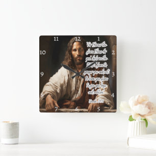 Jezus: Gods plannen, hoop, toekomst Vierkante Klok