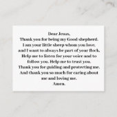 Jezus Goede Herder bidt voor kinderen Informatiekaartje (Achterkant)